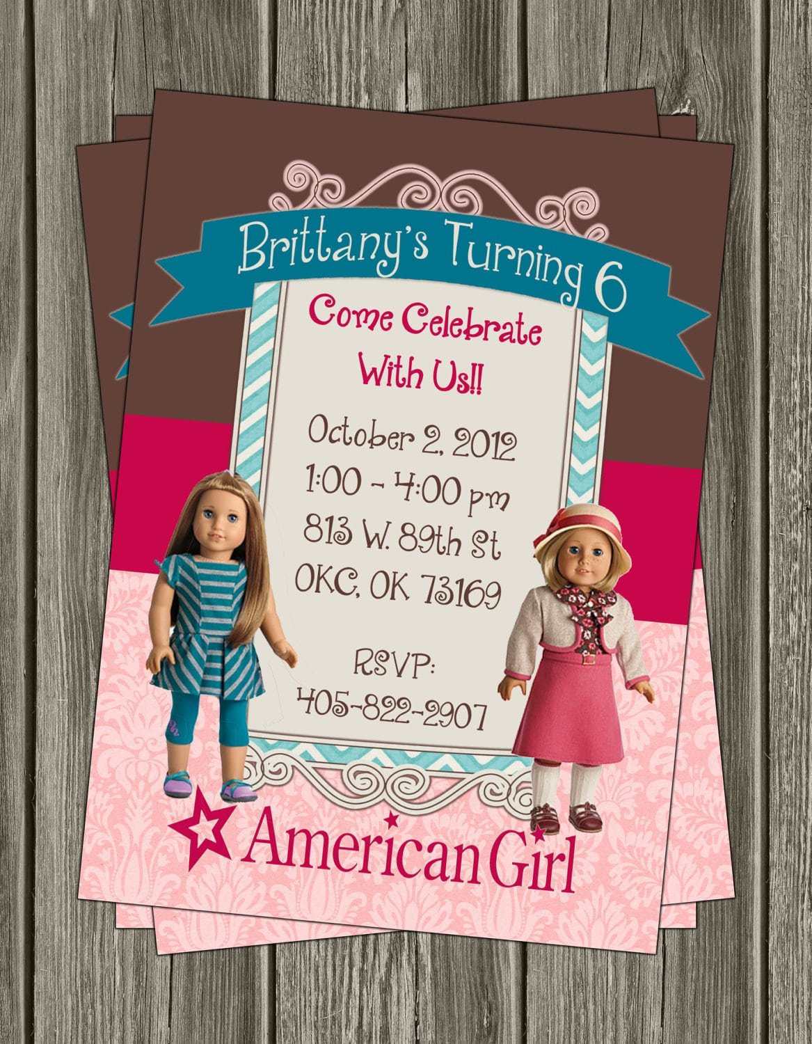 American Girl Birthday Invitations â Fleeciness Info